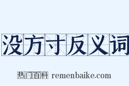 没方寸反义词是什么意思的图片